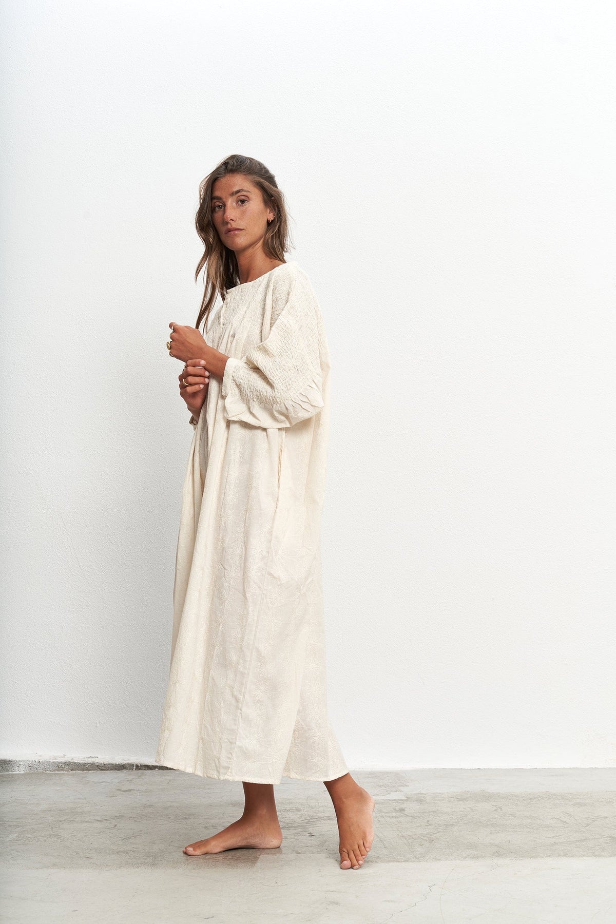 Elena Dress White